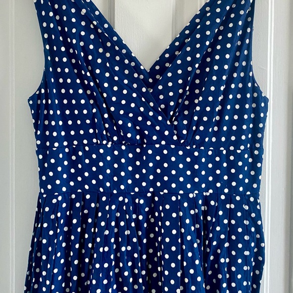 Molly Bracken — Blue & White Polka Dot Dress - Picture 5 of 5
